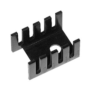 U kleprofil 13.3x19.1x9.53mm sort 24K/W