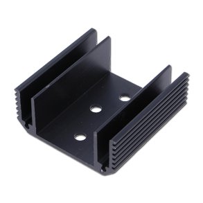 KLEPROFIL SORT 50x50x21mm m. TO3 BORING