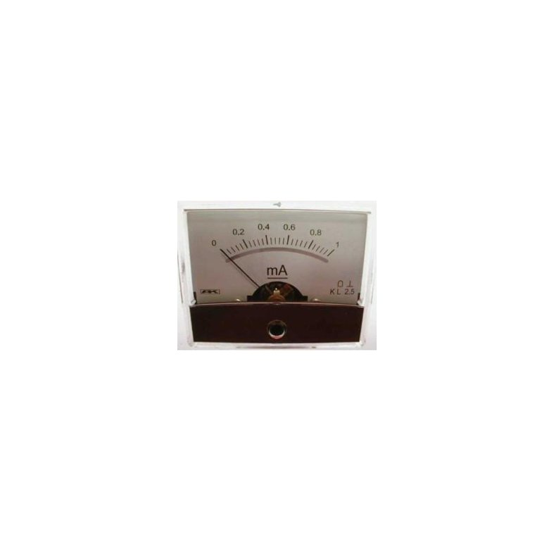 PANELMETER 60x46mm 1mA DC   (Ri 200R)