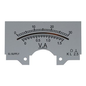 Skala til panelmeter 0-30V/0-1.5A
