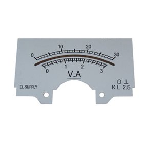 Skala til panelmeter 0-30V/0-3A