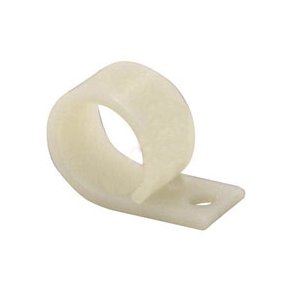 KABELHOLDER MED MONTAGEHUL 15mm NYLON