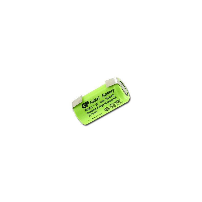 NiMh AKKU BATTERI 1.2V/750mAh 2/3AAA 14x28mm m.FLIGE