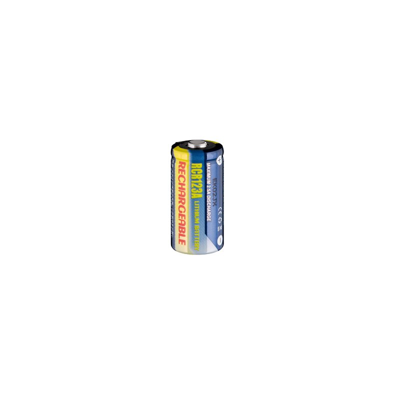 LI-ION CR123A GENOPLADELIGT BATTERI 3V 350mAh 16.5xH32.5mm