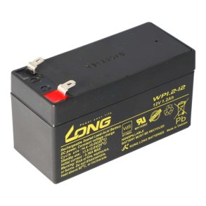 Blyakkumulator 97x43x51mm 12V/1.2Ah vedligeholdelsesfri gele