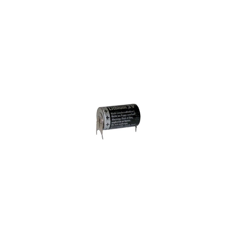 LITHIUM BATTERI 3V CR1/2AA 25x15mm PC BATTERI