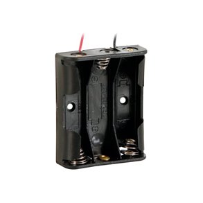 BATTERICONTAINER 3xR6(AA) m. LEDNINGER