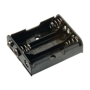 BATTERICONTAINER 3xR6(AA) SNAP TERMINAL SOLID MODEL