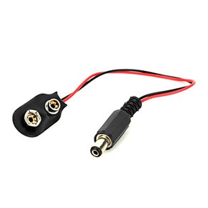 BATTERISNAP m. DC-STIK =2.1mm/=5.5mm