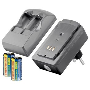 LADER TIL CR123AG INKL. 2 BATTERIER