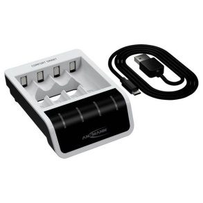 ANSMANN COMFORT SMART BATTERILADER TIL 1-4 AA/AAA NiMH BATTERIER