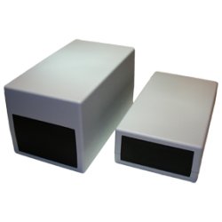 MODULBOKS GR MED SORT ENDELG 131x68x24mm