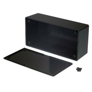 ABS plastboks 129x64x44mm sort G1033B