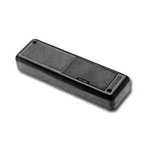 PLASTBOKS m. BATTERIRUM 129x40x25mm