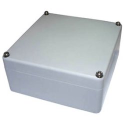 IP65 Plastboks 120x122x55mm Gr. Lukkes med fjederlseskruer.