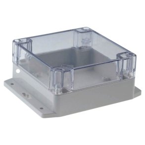 PLASTKABINET 120x120x60mm IP65 GENNEMSIGTIGT LG