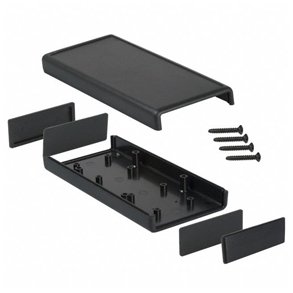 PLASTBOKS HAMMOND 1593XBK SORT 140x66x28mm