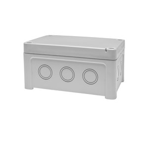 Plastkasse 130x95x65 med pakning ABS gr Fibox