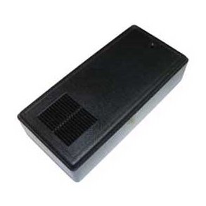 PLASTBOKS m.GITTER 120x56x31mm SORT