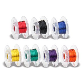 Emaljeret kobbertrd =0.15mm 7 farver x 10m