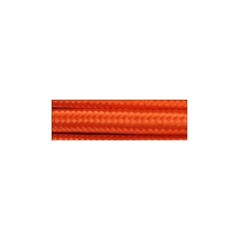 Stofledning orange rund 2x0.75mm�  70� pr. meter