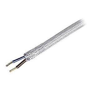 STOFLEDNING SLV RUND 2x0.75mm 90 PR. METER