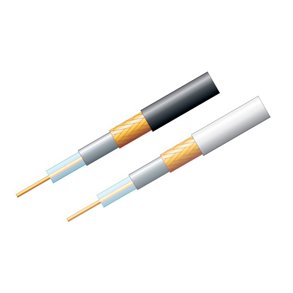 COAX ANTENNEKABEL SORT 75 OHM =7mm PR. METER