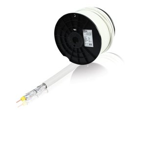 COAX ANTENNEKABEL HVID 75 OHM =5mm PR. METER