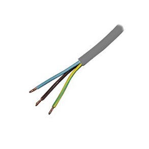 NETLEDNING m.JORD GR 3x0.75mm PR. METER