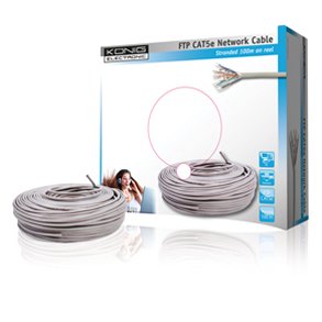 FTP CAT5e bl�d sk�rmet patchkabel pr. meter