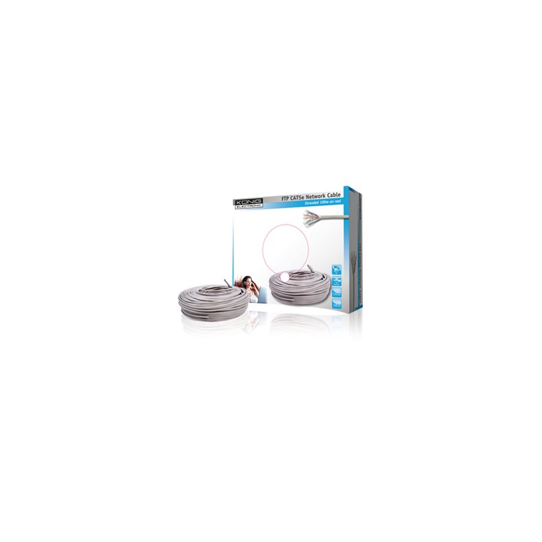 FTP CAT5e bl�d sk�rmet patchkabel pr. meter