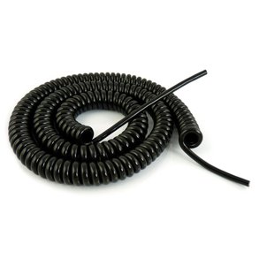 STYREKABEL 6x0.14mm 4.8mm SPIRALKABEL 70cm-2.8m SORT