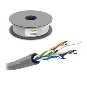 U/UTP CAT6 BLD GR PATCHKABEL KOBBER 100m RULLE