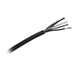 STYREKABEL 5x0.75mm SORT UV BESTANDIGT PR. METER