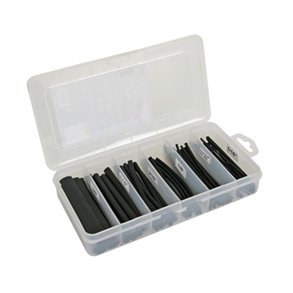 Krympeflex sortiment m. lim 85stk 10cm sort