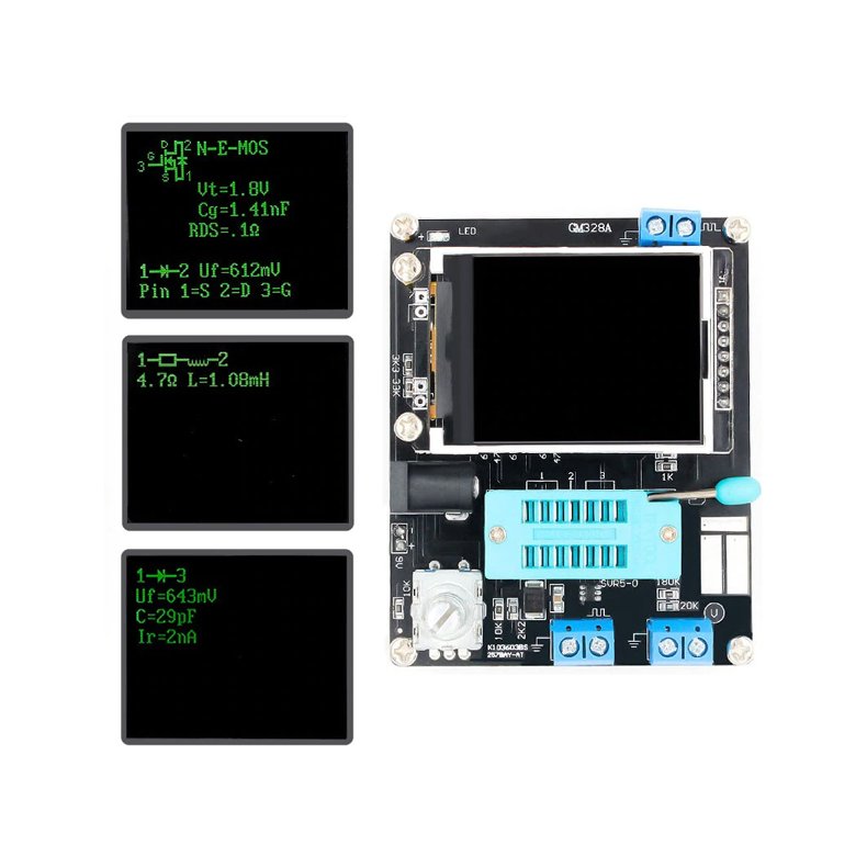 KOMPONENTTESTER u. BOKS TRANSISTOR LCR DIODE mm.