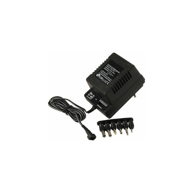 NETADAPTER 3-12Vdc 0.8A USTABILISERET m. 6 STIK