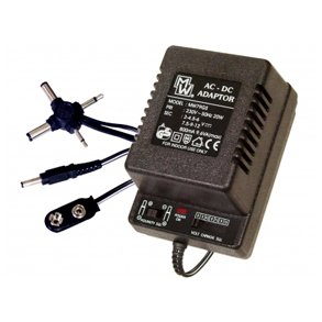 Netadapter 3-12Vdc 0.8A ustabiliseret m. Polaritets omskifter