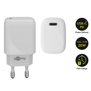 USB-C PD (POWER DELIVERY) STRMFORSYNING 20W 3A HVID