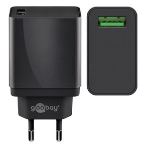 USB STRMFORSYNING 230Vac/5Vdc-3A/ 9Vdc-2A/12Vdc-1.5A 18W SORT