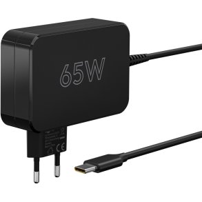 USB-C lader til laptop sort 65W