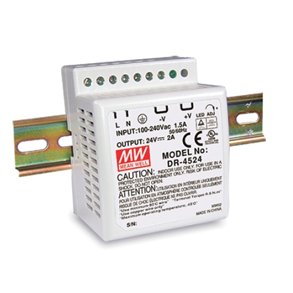 Str�mforsyning til DIN-skinne 12Vdc 3.5A