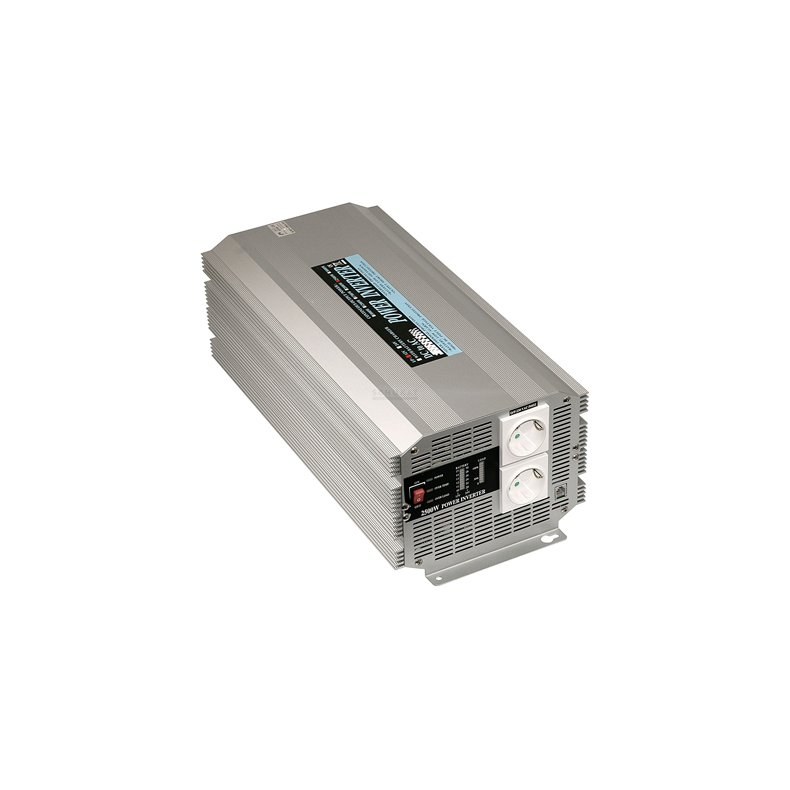 INVERTER 12VDC IND 230Vac 2500W UD MODIFICERET SINUS (SKAFFEVARE 8dg.)