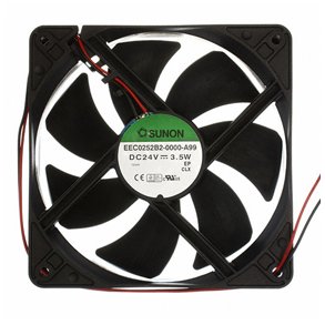 Ventilator 24Vdc 3.5W 120x120x25mm 41dB kugleleje Sunon