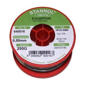 LODDETIN SMD m. BLY 60/40 0.5mm 250g