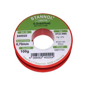 LODDETIN SMD m. BLY 60/40 0.7mm 100g