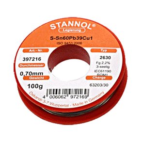 LODDETIN m. BLY 60/40 0.7mm 100g PROFF. KVALITET