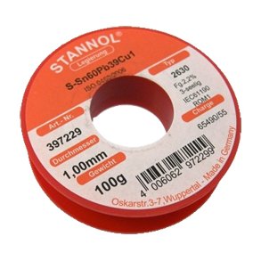 LODDETIN m. BLY 60/40 1.0mm 100g PROFF. KVALITET