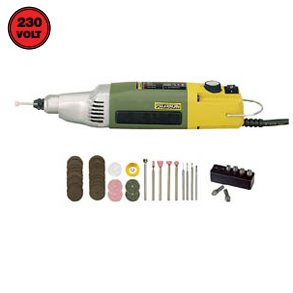 PROXXON 28481 Professionel industri bore/slibemaskine IBS/E med 34 dele i flot kuffert