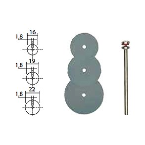 PROXXON Metalskreskiver 3 stk. m. holder